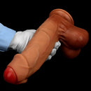 9.44in 11.02in 12.59in Liquid Silicone Foreskin Uncut Soft Penis Dildo