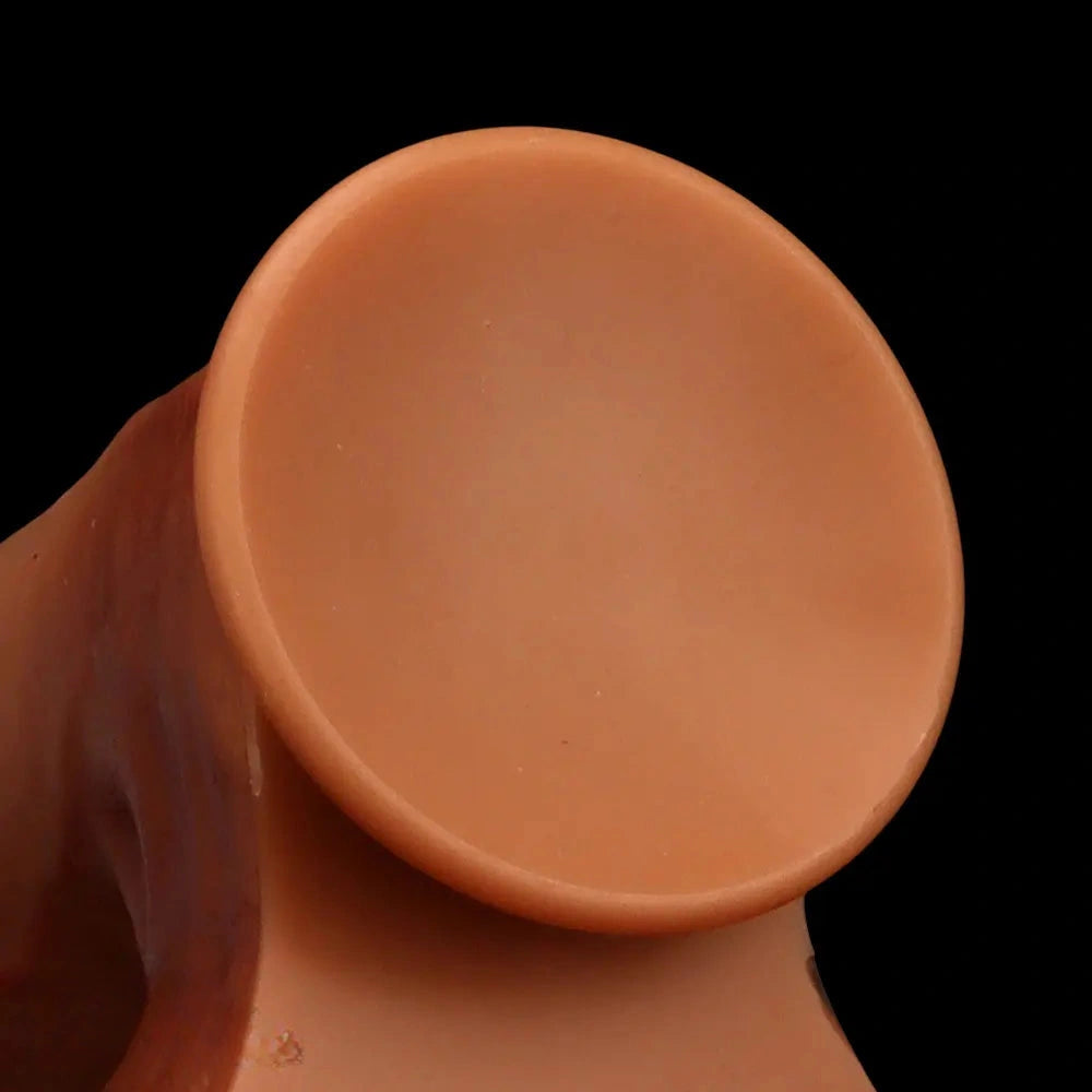 9.44in 11.02in 12.59in Liquid Silicone Foreskin Uncut Soft Penis Dildo