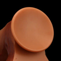 9.44in 11.02in 12.59in Liquid Silicone Foreskin Uncut Soft Penis Dildo