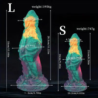 9.44in 13.18in Bump Silicone Soft Monster Penis Big Fantasy Dildo For Women