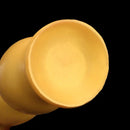 9.44in 13.38in Gold Silicone Pointed Thread Long Large Soft Dildo