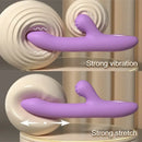 9.44in Big Vibrating Telescope Real Automatic Scaling Vaginal Dildo
