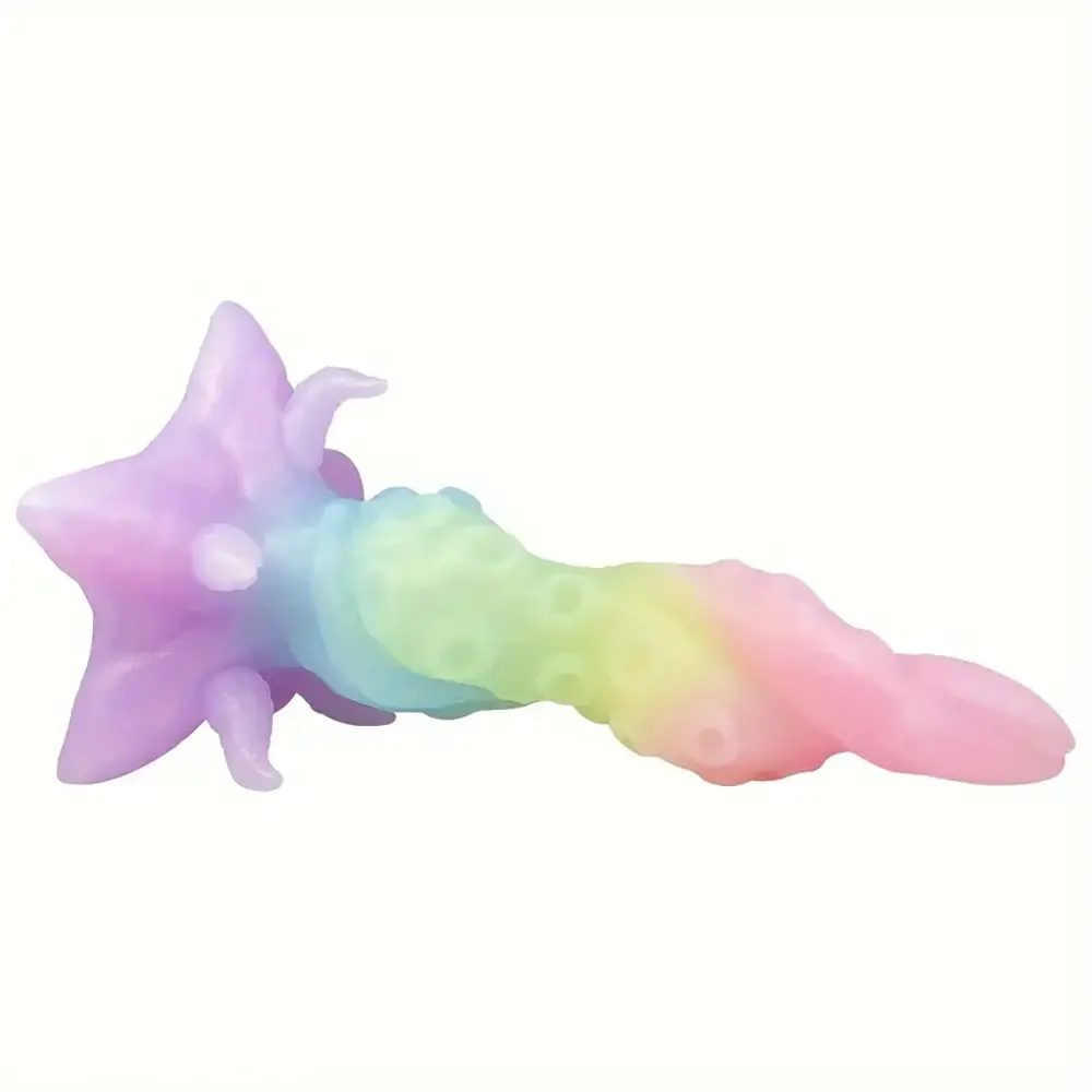 9.44in Colored Silicone Octopus Tentacle Soft Large Dildo Sex Toy
