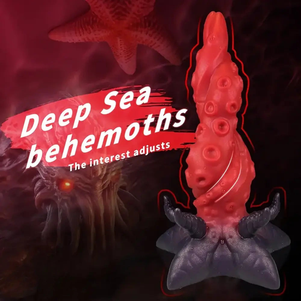9.44in Deep Sea Tentacle Knot Silicone Large Soft Big Women Dildo