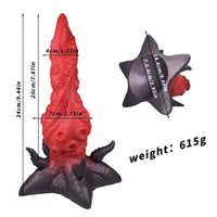 9.44in Deep Sea Tentacle Knot Silicone Large Soft Big Women Dildo