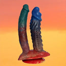 9.44in Double-Headed Silicone Soft Large Dildo For Lesbian G-Spot