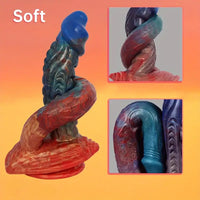 9.44in Double-Headed Silicone Soft Large Dildo For Lesbian G-Spot