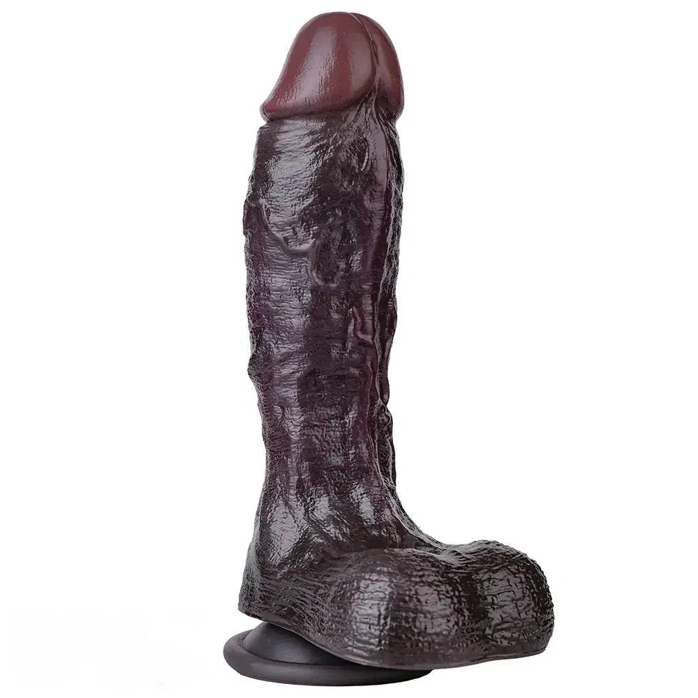 9.44in Dual Density Silicone Soft Real Dildo For Gay G Spot Anal Prostate