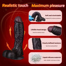9.44in Dual Density Silicone Soft Real Dildo For Gay G Spot Anal Prostate