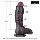 9.44in Dual Density Silicone Soft Real Dildo For Gay G Spot Anal Prostate