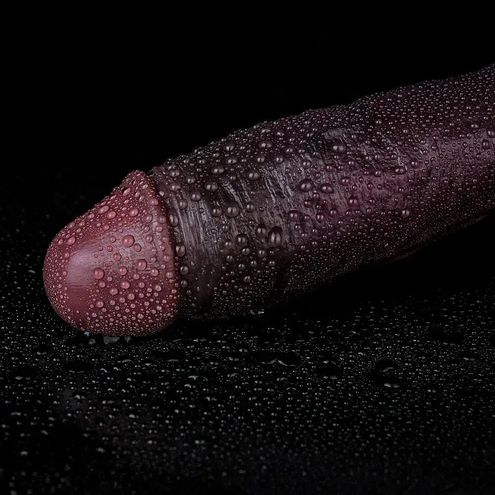 9.44in Dual Density Silicone Soft Real Dildo For Gay G Spot Anal Prostate