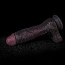 9.44in Dual Density Silicone Soft Real Dildo For Gay G Spot Anal Prostate