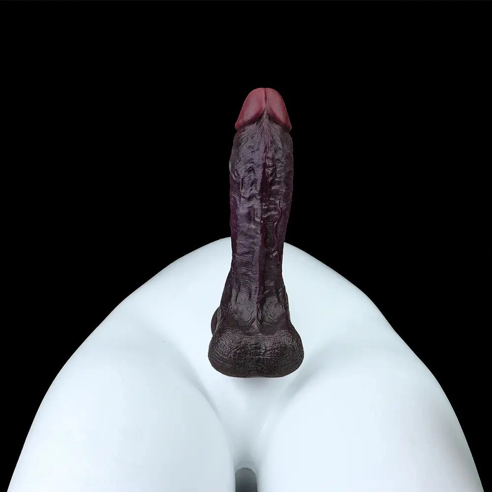 9.44in Dual Density Silicone Soft Real Dildo For Gay G Spot Anal Prostate