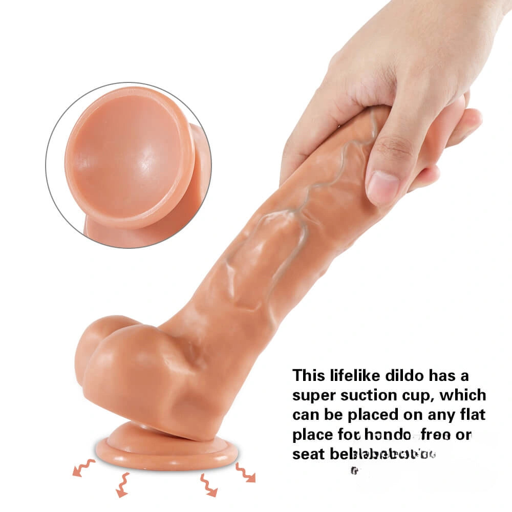9.44in Ejaculating Super Realistic AV Actress Dildo With Blue Veins