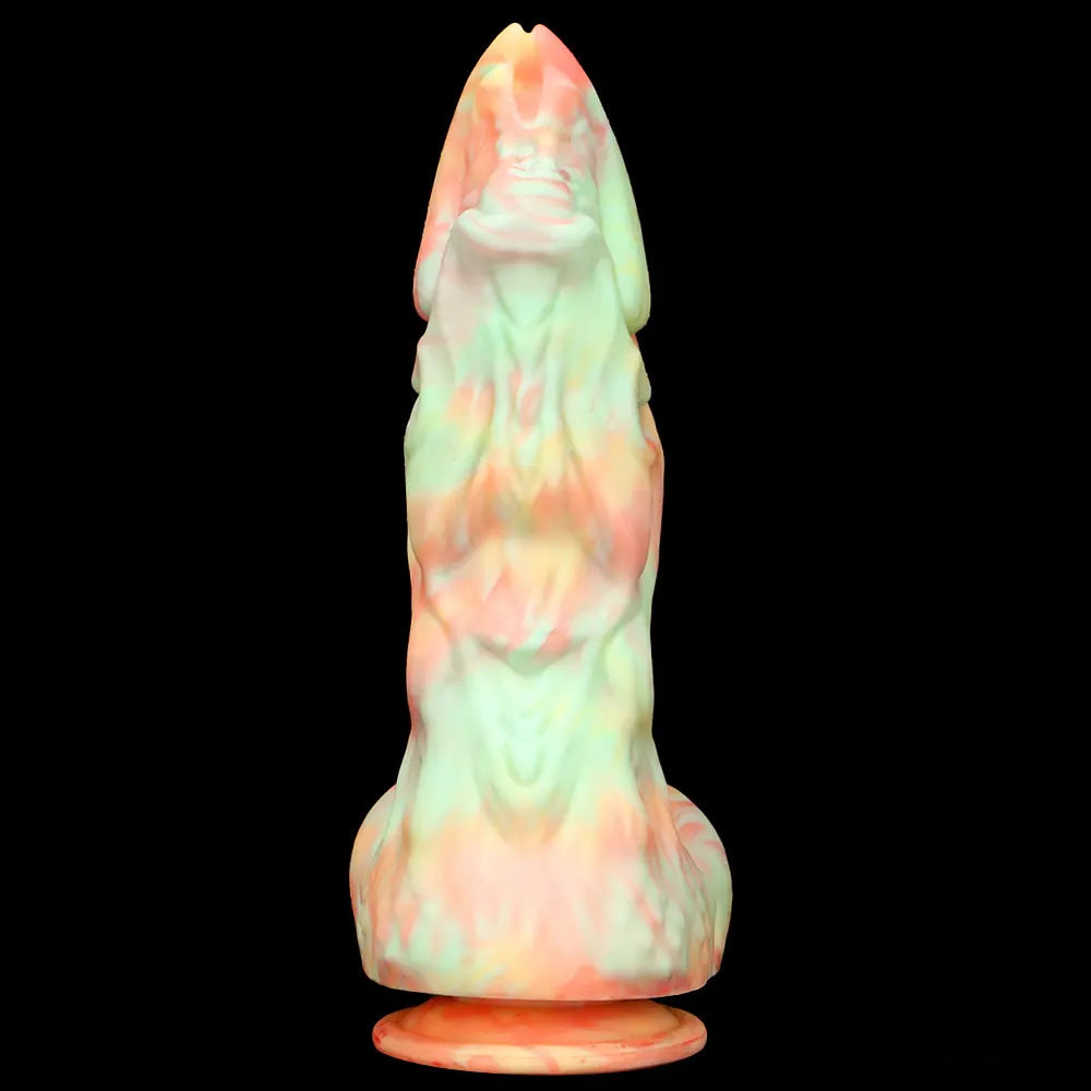 9.44in Fantasy Big Silicone Soft Mixed Color Dildo For Sex Orgasm