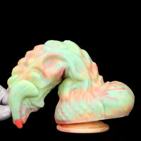 9.44in Fantasy Big Silicone Soft Mixed Color Dildo For Sex Orgasm
