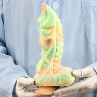 9.44in Fantasy Big Silicone Soft Mixed Color Dildo For Sex Orgasm