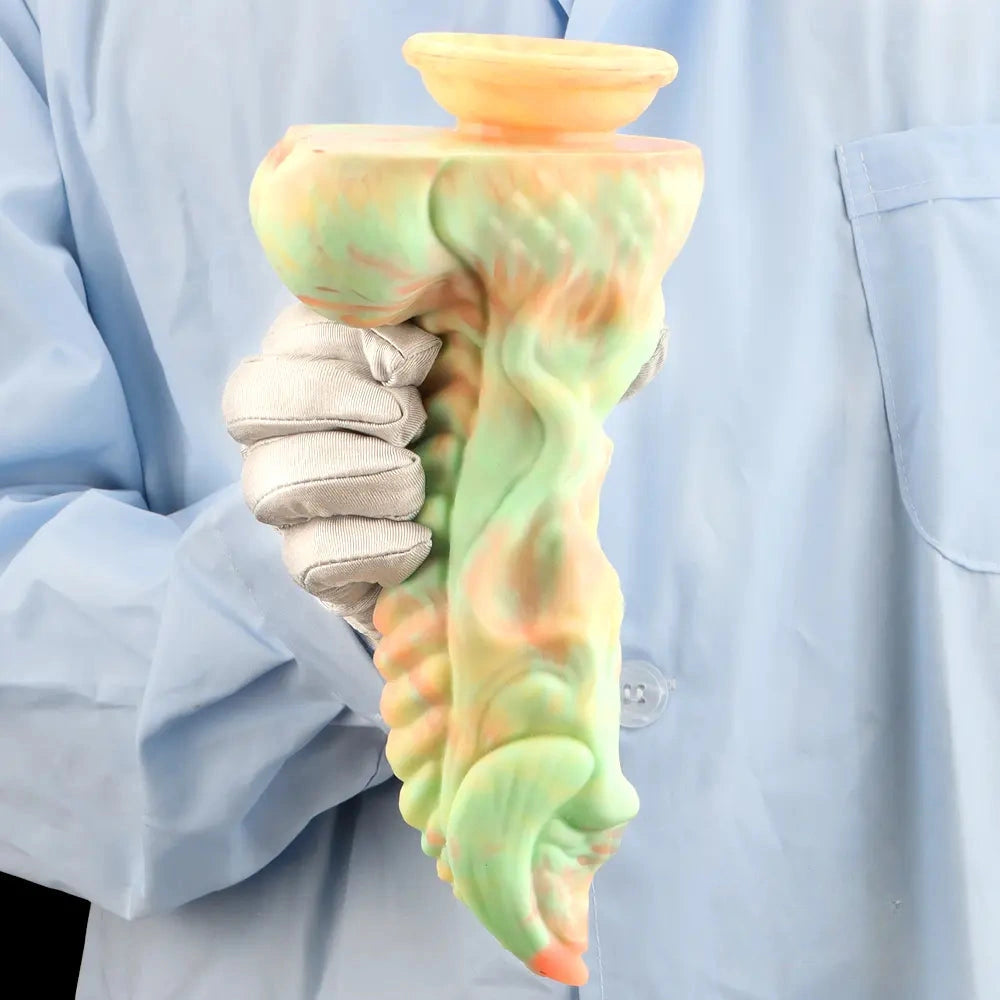 9.44in Fantasy Big Silicone Soft Mixed Color Dildo For Sex Orgasm
