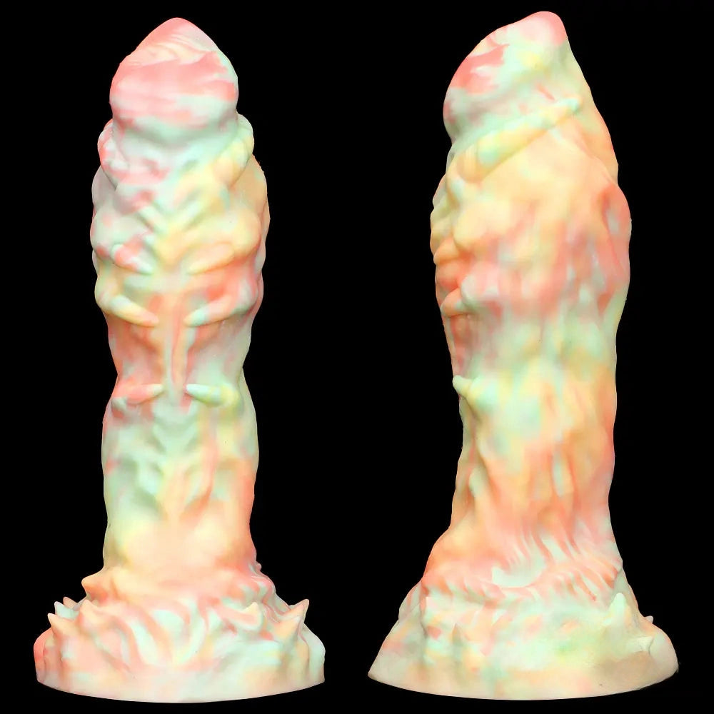 9.44in Fantasy Mixed Color Silicone Soft Big Dildo For Anal Vaginal Sex