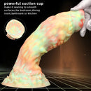 9.44in Fantasy Mixed Color Silicone Soft Big Dildo For Anal Vaginal Sex