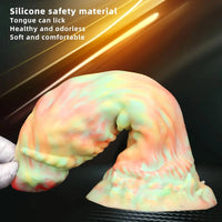 9.44in Fantasy Mixed Color Silicone Soft Big Dildo For Anal Vaginal Sex