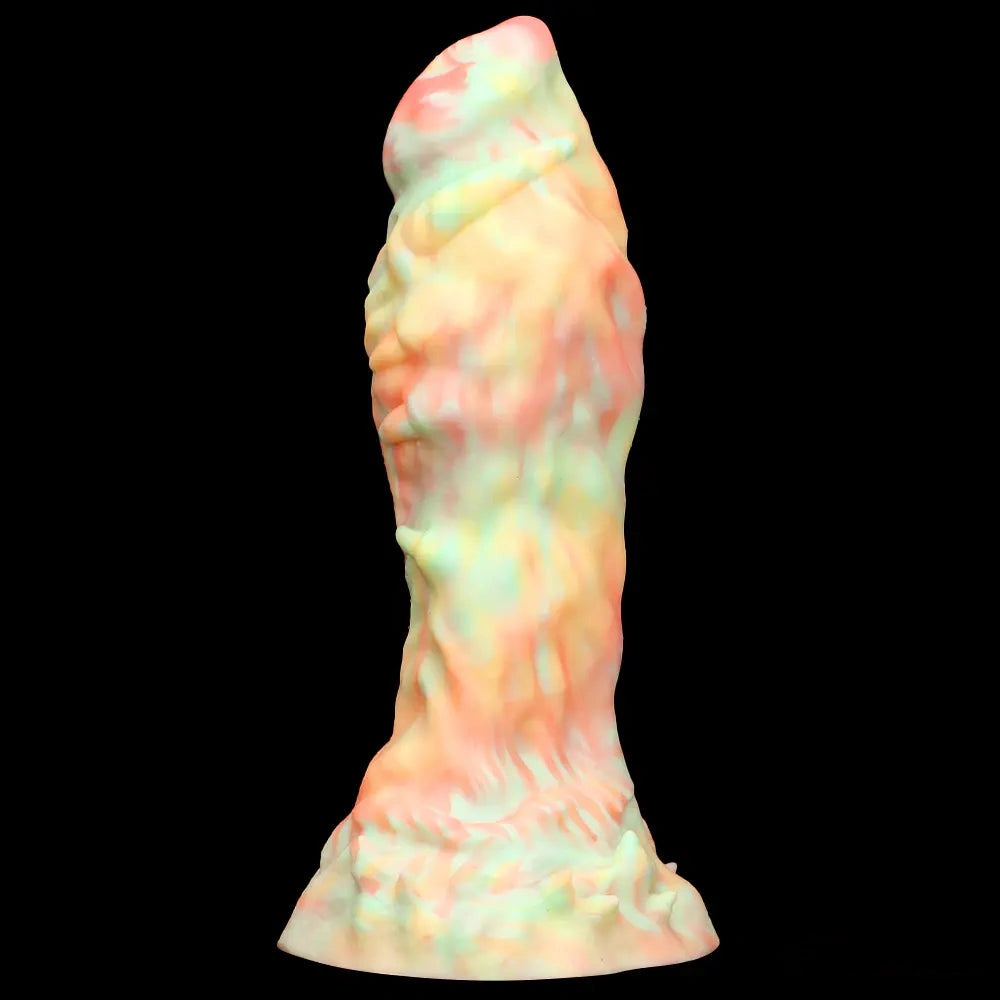 9.44in Fantasy Mixed Color Silicone Soft Big Dildo For Anal Vaginal Sex