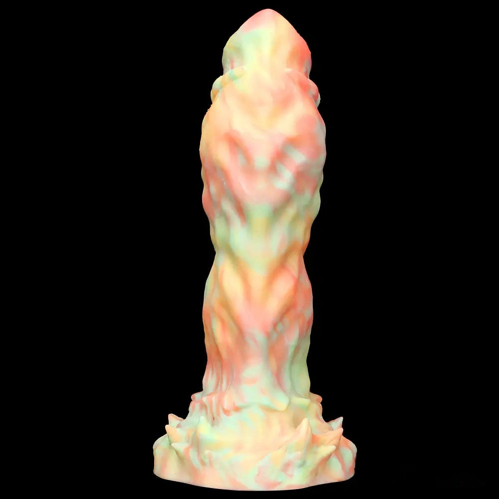 9.44in Fantasy Mixed Color Silicone Soft Big Dildo For Anal Vaginal Sex