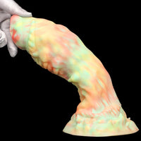 9.44in Fantasy Mixed Color Silicone Soft Big Dildo For Anal Vaginal Sex