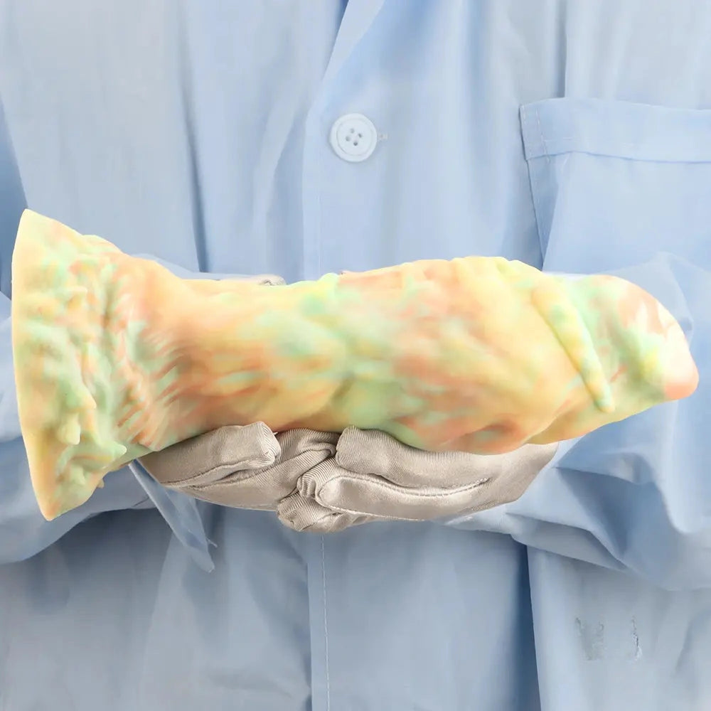9.44in Fantasy Mixed Color Silicone Soft Big Dildo For Anal Vaginal Sex