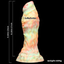 9.44in Fantasy Mixed Color Silicone Soft Big Dildo For Anal Vaginal Sex