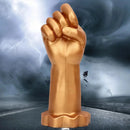9.44in Golden Silicone Huge Thick Fist Hand Dildo For Gay Advanced Player