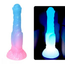 9.44in Horse Cock Luminous Big Silicone Soft Animal Dildo For Women