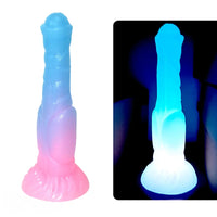 9.44in Horse Cock Luminous Big Silicone Soft Animal Dildo For Women