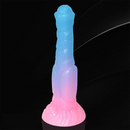 9.44in Horse Cock Luminous Big Silicone Soft Animal Dildo For Women