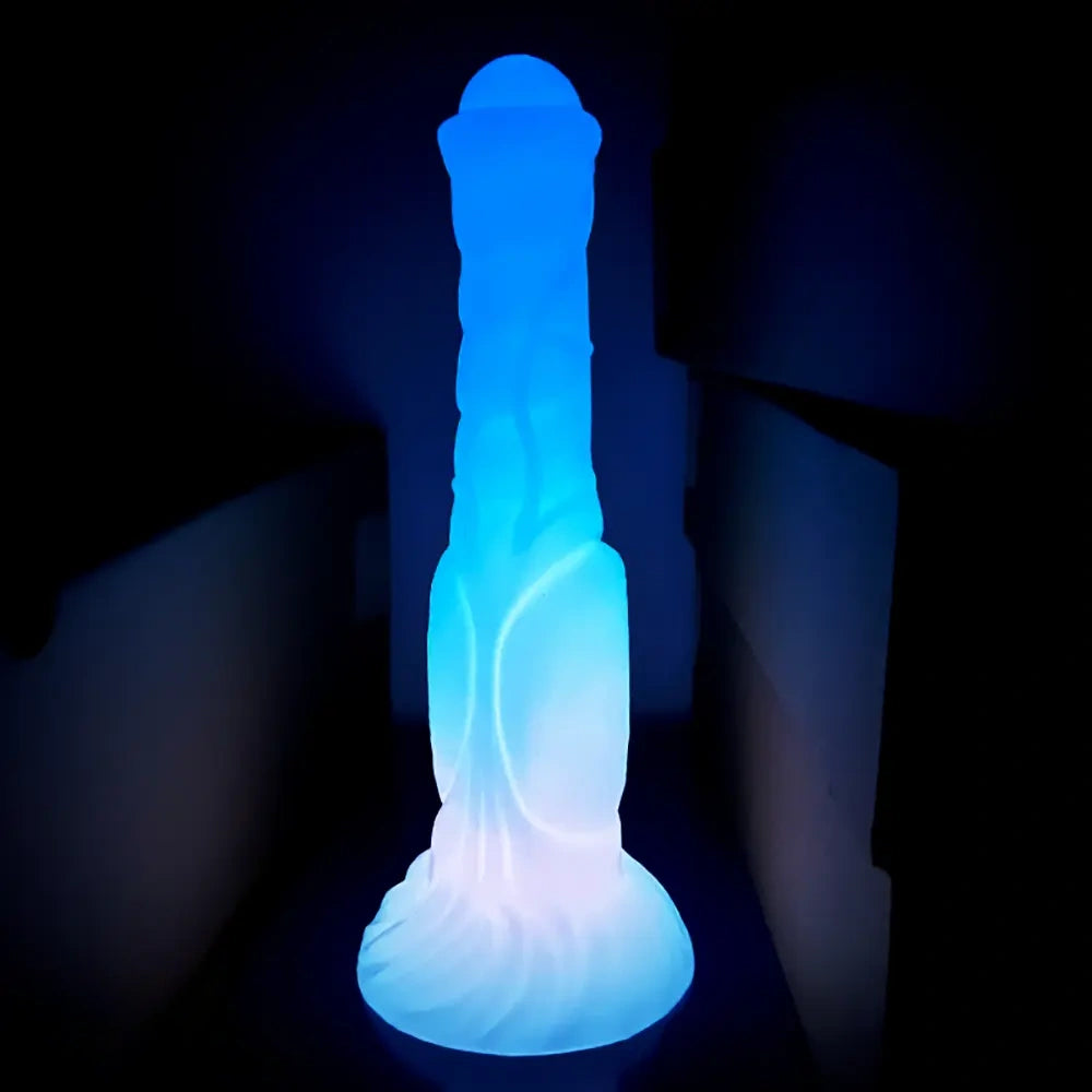 9.44in Horse Cock Luminous Big Silicone Soft Animal Dildo For Women