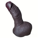 9.44in Lifelike Ebony Fat Silicone Large Soft Dildo With Suction Cup