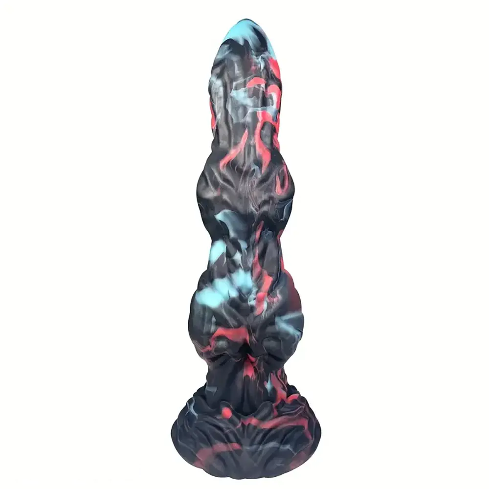 9.44in Liquid Silicone Soft Monster Dog Knot Big Self-Pleasure Dildo