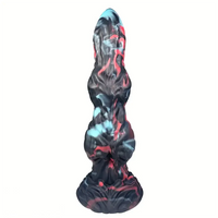 9.44in Liquid Silicone Soft Monster Dog Knot Big Self-Pleasure Dildo