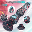 9.44in Liquid Silicone Soft Monster Dog Knot Big Self-Pleasure Dildo