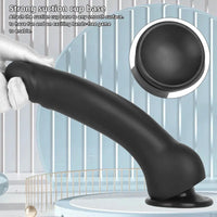 9.44in Manual Thick Upturned Silicone Soft Big Dildo For Anal Vaginal Sex