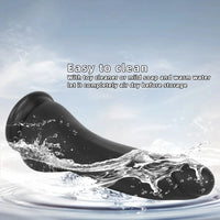 9.44in Manual Thick Upturned Silicone Soft Big Dildo For Anal Vaginal Sex