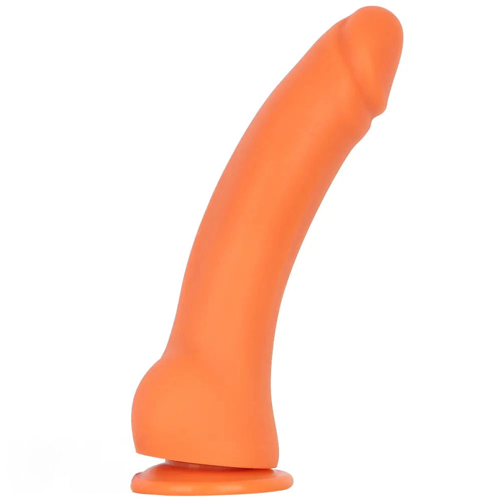 9.44in Manual Thick Upturned Silicone Soft Big Dildo For Anal Vaginal Sex