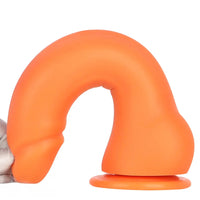 9.44in Manual Thick Upturned Silicone Soft Big Dildo For Anal Vaginal Sex