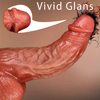 9.44in Realistic Large Silicone Soft Anal Dildo For Adult Couple Flirting