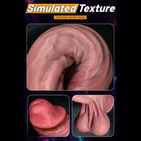 9.44in Realistic Silicone Big Strapon Dildo Soft Real Adult Male Female Toy