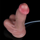9.44in Realistic Uncut Ejaculating Soft Strap on Dildo Real Touch Sex Toy