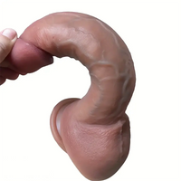9.44in Silicone G-Spot Realistic Large Flexible Dildo For Anal Stimulation
