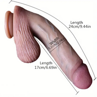 9.44in Silicone G-Spot Realistic Large Flexible Penis Hanging Style Dildo