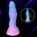 9.44in Silicone Soft Bg Luminous Dildo For Woman Man Anal Sex Toy