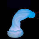 9.44in Silicone Soft Bg Luminous Dildo For Woman Man Anal Sex Toy